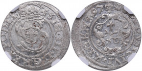 Riga, Poland solidus 1597 - Sigismund III (1587-1632) - NGC MS 62
An extraordinarily lustrous specimen. Only six specimens have been certified finer b...