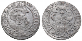 Riga, Poland solidus 1599 - Sigismund III (1587-1632)
1.21g. AU/AU