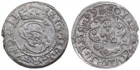 Riga, Poland solidus 1599 - Sigismund III (1587-1632)
1.16g. AU/AU