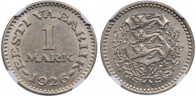 Estonia 1 mark 1926 - NGC MS 61
Mint luster. KM-5.
