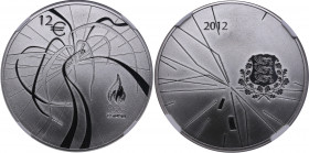 Estonia 12 euro 2012 - London Olympics - NGC PF 69
London Olympics. Ribbons & Logo. TOP POP. The highest graded piece at NGC. Only eight examples awar...