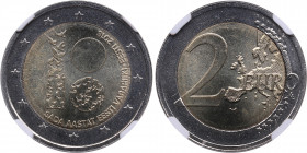 Estonia 2 euro 2018 - 100 years of Independence - NGC MS 66
100 years of Independence. Only two specimens have been certified finer by NGC.