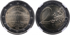 Estonia 2 euro 2019 - University of Tartu - NGC MS 64
100th anniversary of University of Tartu. Only six specimens have been certified finer by NGC.