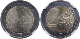 Estonia 2 euro 2021 - Finno-Ubric People - NGC MS 66
Finno-Ugric People. Only two specimens have been certified finer by NGC.