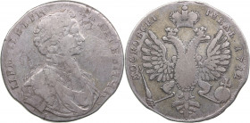 Russia Rouble 1712 G
27.84g. F/F+ Bitkin 809 R1. Very rare!