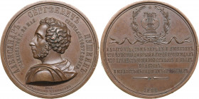 Russia medal 25th Anniversary of death of A.S. Pushkin. 1862
47.54g. 42mm. AU/AU Diakov 706.1.