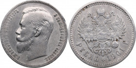 Russia Rouble 1901 ФЗ
19.82g. VF/VF+ Bitkin 53.