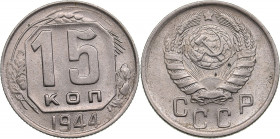 Russia, USSR 15 kopecks 1944
2.67g. UNC/UNC Mint luster. Fedorin 82.