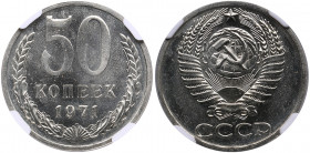 Russia, USSR 50 kopecks 1971 - NGC PL 66
Only one specimen have been certified finer by NGC. Rare!