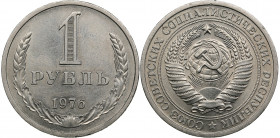 Russia, USSR 1 rouble 1976
7.64g. UNC/UNC Mint luster. Fedorin 27.