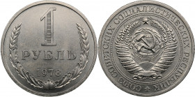 Russia, USSR 1 rouble 1978
7.58g. UNC/UNC Mint luster. Fedorin 29.