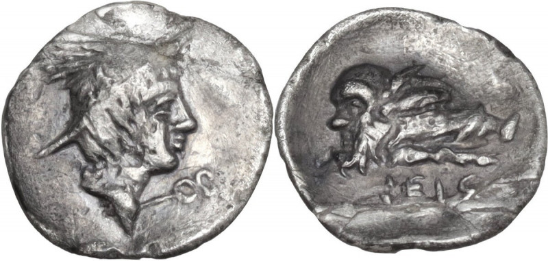 Greek Italy. Central Italy, Signia. AR Obol, c. 280-275 BC. Obv. Head of Hermes ...