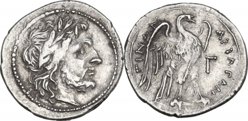 Sicily. Akragas. AR Half Shekel-Drachm. Siculo Punic Issue, c. 213-211 BC. Obv. ...