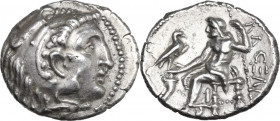 Continental Greece. Kings of Macedon. Posthumous issues of Alexander III 'the Great' (336-323 BC). AR Tetradrachm. ‘Barbarous’ issue. Obv. Head of Her...