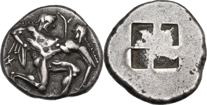Continental Greece. Islands off Thrace, Thasos. AR Stater, c. 500-480 BC. Obv. S...