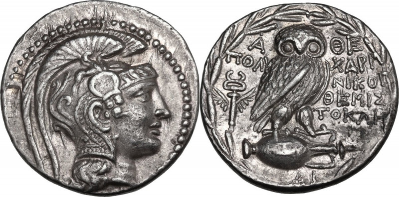 Continental Greece. Attica, Athens. AR Tetradrachm. New Style coinage. Polycharm...