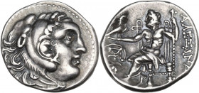 Greek Asia. Islands off Ionia, Chios. AR Drachm. Chios mint. In the name and types of Alexander III of Macedon, c. 290-275 BC. Obv. Head of Herakles r...