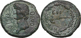 Julius Caesar. AE 22 mm. Sinope mint, Bithynia and Pontus. Struck under the Reign of Nero (?). Obv. DIVO IVLIO. Bare head of Julius Caesar left. Rev. ...