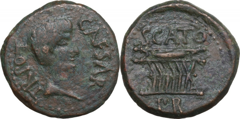 Augustus (27 BC - 14 AD) . AE 26.5 mm. 20-12 BC Cyrene mint, Cyrenaica. Scato, p...