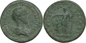 Commodus as Caesar, (166 -177). AE Medallion, Rome mint. Obv. L AVREL COMMODO CAES AVG FIL GERM SAR. Bare.headed and draped bust right. Rev. IOVI CONS...