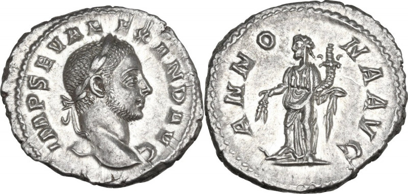 Severus Alexander (222-235). AR Denarius, Rome mint, 228-231 AD. Obv. IMP SEV AL...