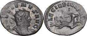 Gallienus (253-268). BI Antoninianus, Mediolanum mint, 260-261 AD. Obv. GALLIENVS AVG. Radiate and cuirassed bust right . Rev. LEG I ADI VI P VI F. Ca...