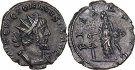 Victorinus (268-270). BI Antoninianus, Colonia Agrippinensis (Cologne). Struck 269/270 AD. Obv. IMP C VICTORINVS P F AVG. Radiate and cuirassed bust r...