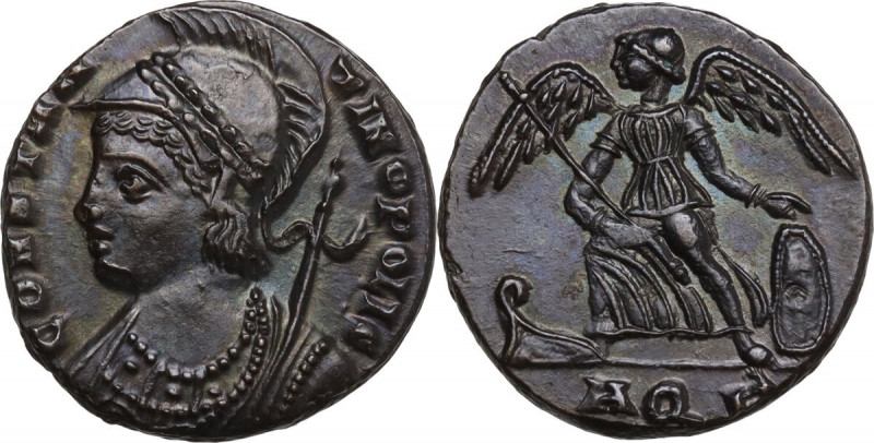 Commemorative series. Struck under Constantine I. AE Follis, Aquileia mint, 334-...