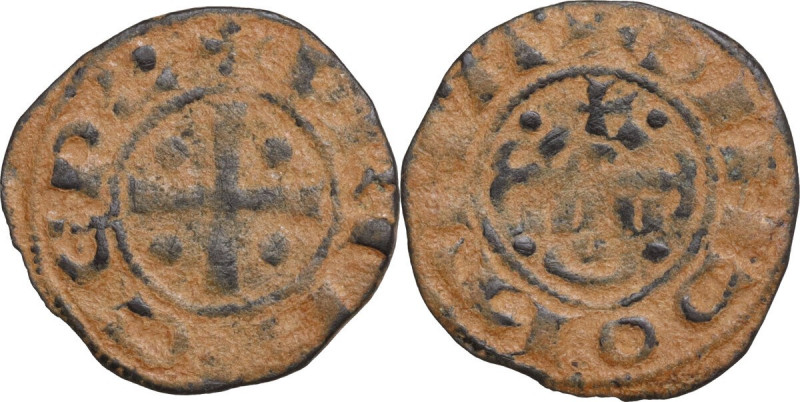 Antioch. Period of Raymond of Poitiers (c. 1136-1149). AE Fractional Denier. D/ ...