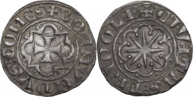 Tripoli. Bohemond VI (1251-1275). AR Gros. D/ Cross with frame of alternate arcs and angles. R/ Eight-pointed star within eight arcs. Malloy 22; Schl....