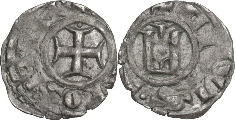 Rhodes. The Order of St. John. Anonymous issue (c. 1365-1476). BI Denier. D/ Pat...