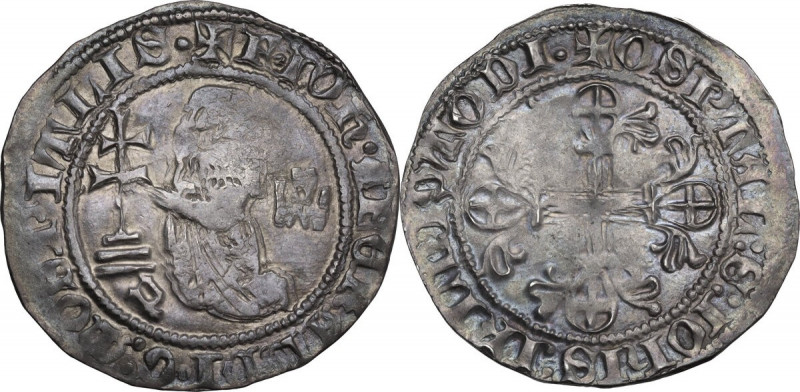 Rhodes. The order of St. John. Juan Fernandez of Heredia (1376-1396). AR Gigliat...