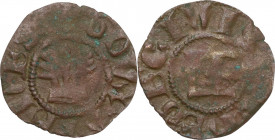 Frankish Greece, Athens. William de la Roche (1280-1287) perhaps also minted during the Minority of Guy II de la Roche (1287-1294). AE Obol. D/ Large ...