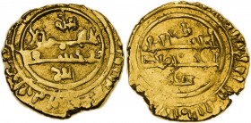 Palermo. Roberto il Guiscardo (1059-1085). Tarì, datato 464 AH (1072). D/ Legenda cufica su quattro righe; in centro globetto. (Per comando / di Rober...