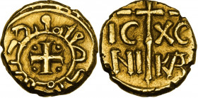 Messina o Palermo. Enrico VI di Svevia (1191-1196). Multiplo di tarì. D/ In centro croce potenziata con quattro globetti entro cerchio lineare; intorn...