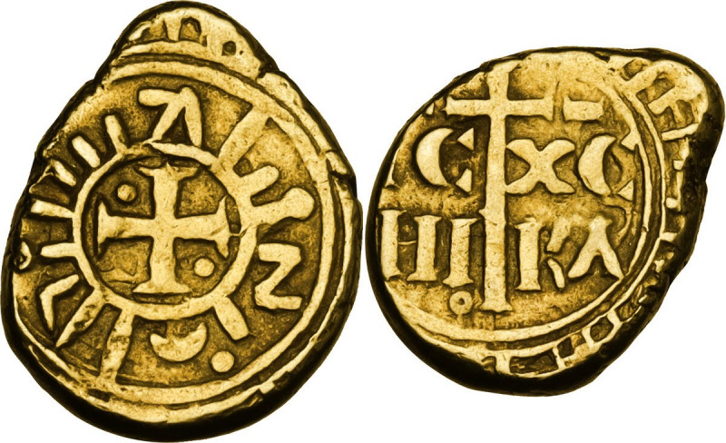 Messina o Palermo. Enrico VI di Svevia (1191-1196). Multiplo di tarì. D/ Croce p...