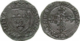 L'Aquila. Luigi XII di Francia (1501-1503). Cavallo. D/ Scudo di Francia coronato. R/ Croce potenziata con gigli all'estremità. CNI 3/6; D'Andrea-Andr...