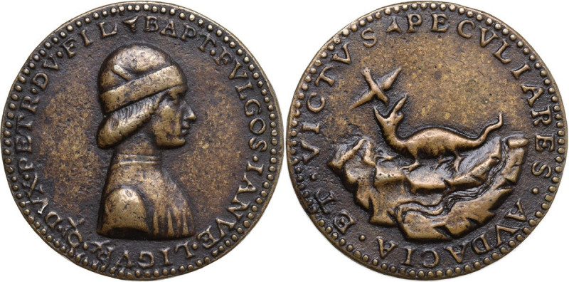 Genova. Battista Fregoso (1450-1505), Doge. Medaglia s.d. D/ BAPT FVLGOS IANVE L...