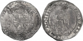 Mantova. Carlo I Gonzaga Nevers (1627-1637). Mezzo ducatone. D/ Scudo Gonzaga-Nevers coronato e affiancato da putti; nella corona ΟΛΥΜΠΟΣ e, sopra, mo...