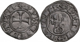 Montefiascone. Benedetto XII (1334-1341), Jacques De Novelles. Denaro paparino. D/ Croce patente. R/ Due chiavi in palo. CNI 6; M. 4; Berm. 18. MI. 0....