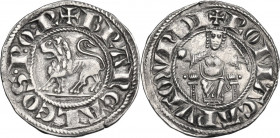 Roma. Brancaleone degli Andalò, Senatore di Roma (1252-1255) e (1257-1258). Grosso. D/ Leone gradiente a sinistra. R/ Roma in trono con globo nella de...