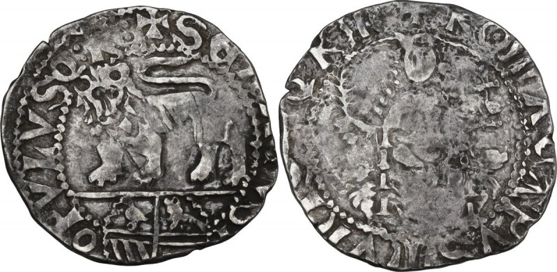 Roma. Senato Romano (1294-1303). Grosso. D/ Leone gradiente a sinistra con testa...