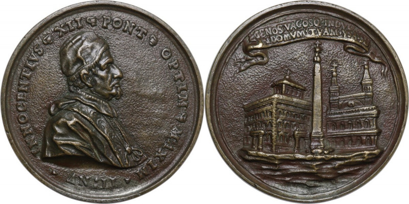 Innocenzo XII (1691-1700), Antonio Pignatelli. Medaglia fusa A. II per la conver...