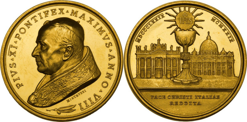 Pio XI (1922-1938), Achille Ratti. Medaglia A. VIII. D/ PIVS. XI. PONTIFEX. MAXI...