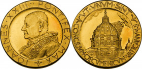 Giovanni XXIII (1958-1963), Angelo Roncalli. Medaglia straordinaria 1962 per il Concilio Ecumenico Vaticano II. D/ IOANNES. XXIII. .PONTIFEX. MAX. Bus...