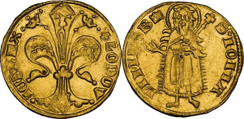 Hungary. Ludwig I (1342-1382). Florin, Körmöcbánya (Kremnitz) mint, circa 1342-1...