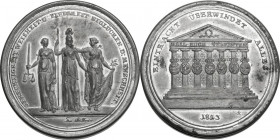 Russia. Alexander I (1801-1825). Tin box medal 1813 for Victories in the Napoleonic Wars – Wars of Liberation. Containing 12 roundels with either a do...