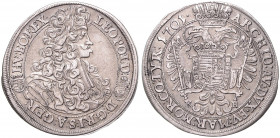 LEOPOLD I (1657 - 1705)&nbsp;
1/2 Thaler, 1701, 14,36g, KB. Husz 1404&nbsp;

VF | VF