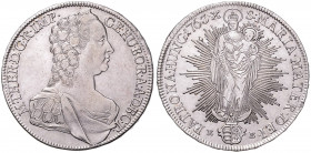MARIA THERESA (1740 - 1780)&nbsp;
1 Thaler, 1763, 27,98g, KB. Husz 1676&nbsp;

VF | VF