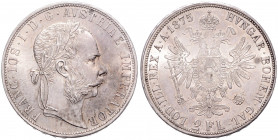 FRANTIŠEK JOSEF I (1848 - 1916)&nbsp;
2 Gulden, 1875, 24,64g, Früh 1374&nbsp;

about UNC | about UNC